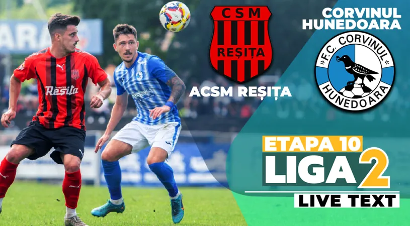 Golul lui Haită a tranșat jocul din Valea Domanului! ACSM Reșița bate Corvinul și obține trei puncte mari în lupta pentru play-off