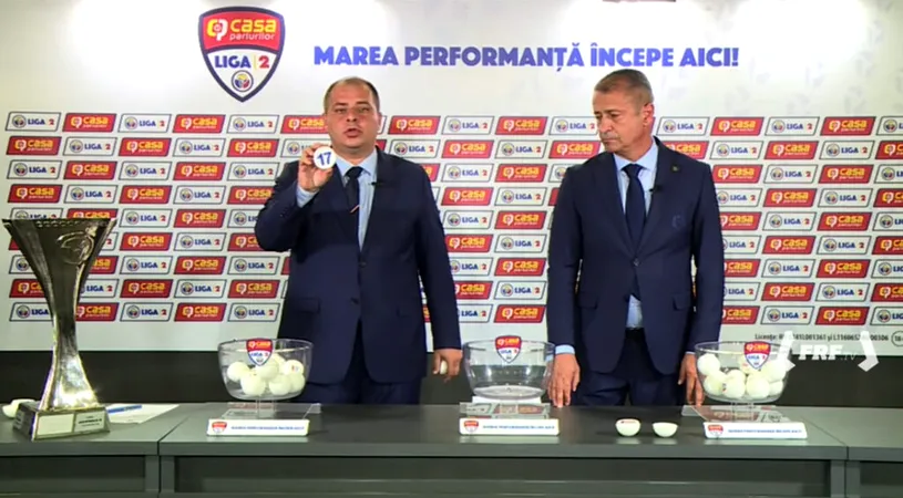 FRF a stabilit programul meciurilor noului sezon de Liga 2, ediția 2025-2026. Steaua debutează la o nou-promovată. Derby în Moldova din prima etapă