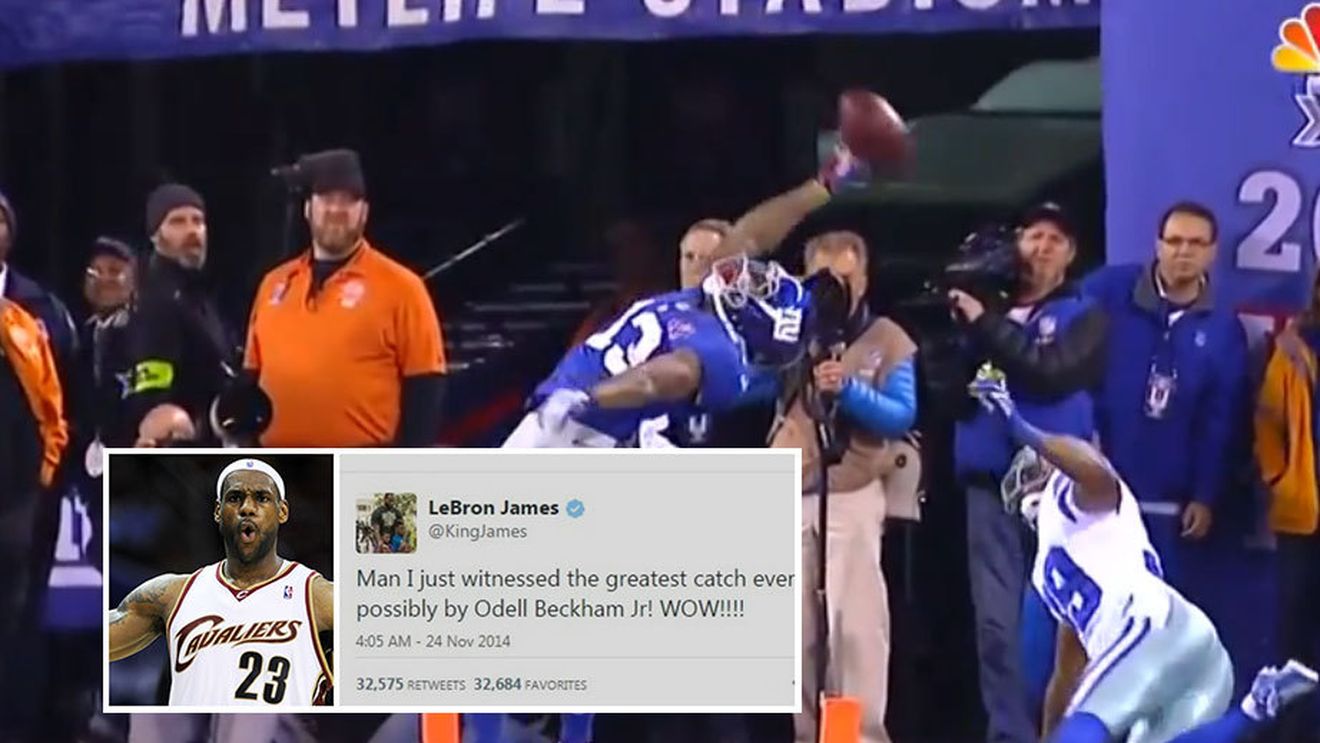 VIDEO | LeBron James salută "cel mai tare touchdown din istorie", înscris de Beckham Jr. Moment memorabil în NFL