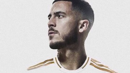 FOTO | Hazard, "prezentat" la Madrid:). Starul belgian, prima poză cu tricoul Realului