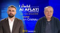 „Ai Aflat! cu Ionuț Cristache” începe luni, 1 iunie, de la ora 15.00, live pe Gândul. Invitat: Ion Cristoiu