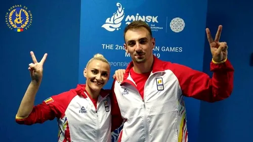 Gimnastica aerobică românească a câștigat două medalii în cadrul Jocurilor Europene de la  Minsk 2019: argint în proba cuplu și bronz la grup