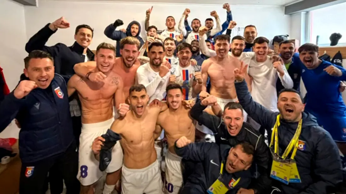 Victorie mare pentru Chindia la Reșița, unde a fost condusă de două ori și a parat un penalty, și a urcat pe loc de play-off. Ilie Poenaru e asumat: ”Un penalty dat intenționat!”