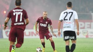 U Cluj - CFR Cluj 3-4, în runda a 6-a din Superliga. Conduși la pauză, elevii lui Mandorlini au revenit și au câștigat spectaculos derby-ul Ardealului