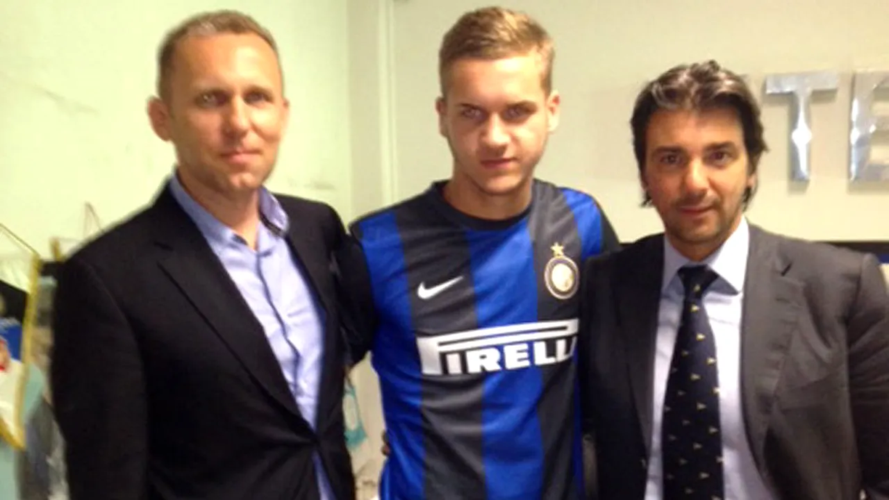 Puștiul român care a semnat miercuri cu Inter Milano, interviu pentru fani