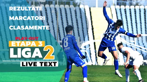 Play-out Liga 2, etapa 3 | Unirea Dej câștigă cu Dumbrăvița și păstrează speranțe de menținere. Steaua a obținut scorul rundei, Concordia a întors scorul, iar Chindia a pierdut și la Târgu Jiu