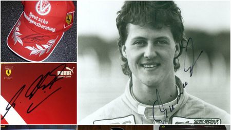 Cum și-au triplat valoarea pe site-urile de vânzări articolele lui Michael Schumacher: de la 600 de dolari o șapcă purtând autograf, la 3.500 de euro un ceas, în România