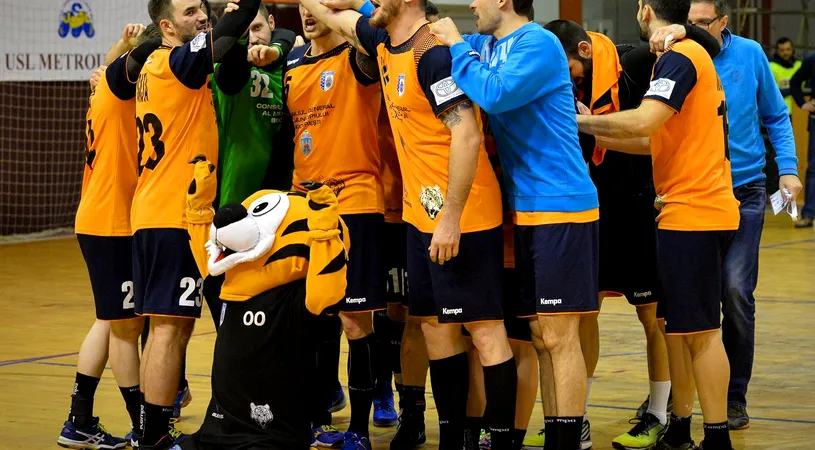 CSM București a câștigat Cupa României la handbal, primul trofeu din istoria echipei masculine a Capitalei. Tigrii au învins Steaua în finală, scor 27-24, și au locul asigurat în Cupa EHF