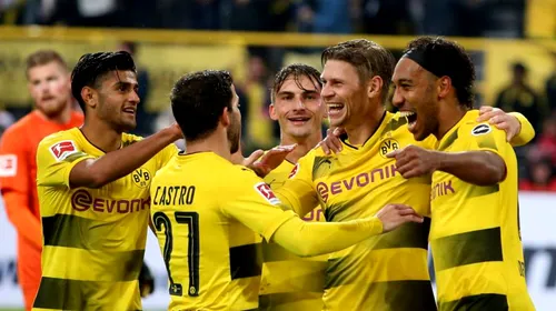 Meciul anului în Germania? Borussia Dortmund a condus cu 4-0 la pauză în derby-ul cu Schalke, însă oaspeții au egalat în prelungiri. Aubameyang a facilitat revenirea de senzație a „Minerilor”