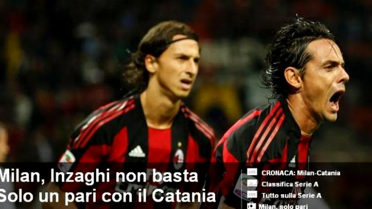 VIDEO** Inzaghi nu e de ajuns! Ronaldinho și Ibrahimovic, ținuți în șah de Catania