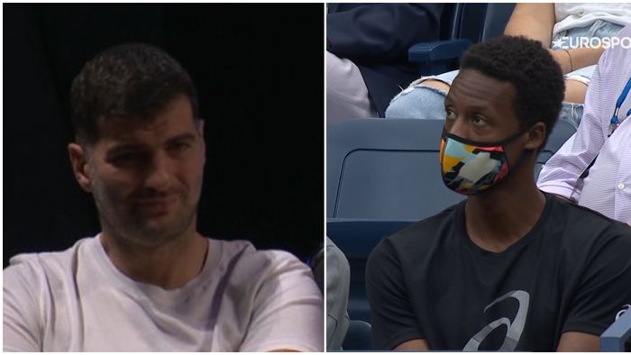 Duel în teren, duel și în tribune! Toni Iuruc și Gael Monfils le fac galerie Simonei Halep și Elinei Svitolina în meciul de la US Open | FOTO