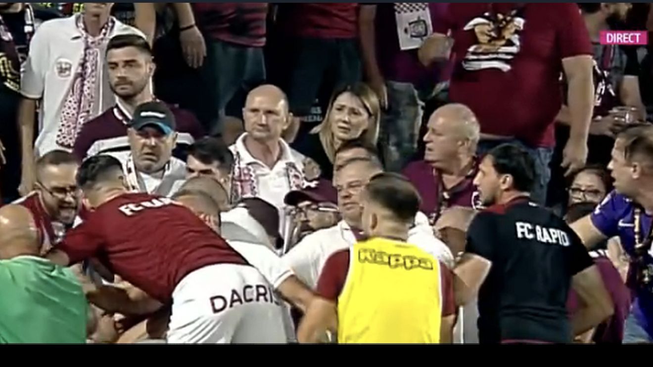 Adevăratul motiv de la care a plecat bătaia dintre suporterii Rapidului, în derby-ul cu Dinamo