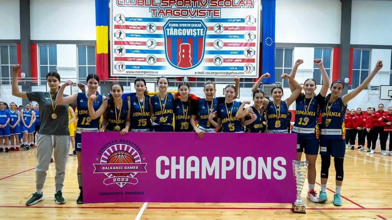 Victorie pentru naționala României Under 15 de baschet feminin la Jocurile Balcanice de la Târgoviște! În finală a învins reprezentativa Under 16