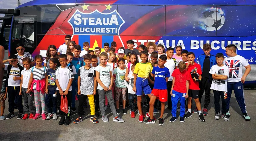 Proiect de suflet: 50 de copii de la Școala Socială Sportivă, în tribune la Steaua - Chiajna 1-2, în Cupa României | GALERIE FOTO