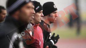 FOTO Pancu, la primul antrenament cu Rapid!**