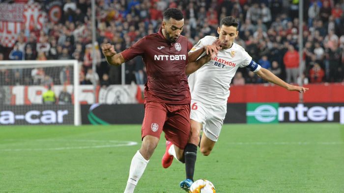 SEVILLA - CFR CLUJ 0-0 | Retur de coșmar pentru CFR în Spania! Gol anulat cu VAR, Petrescu a primit cartonaș galben pe final, iar Bordeianu a fost eliminat | FOTO