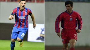 "Fiara" Keșeru. Lăcătuș era, până joi seară, singurul jucător din istoria Stelei care a marcat un hattrick în cupele europene
