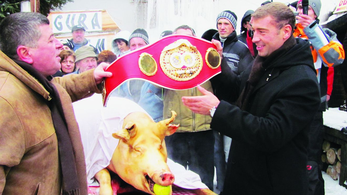 FOTO** Bute, în ring cu "Pomana porcului"
