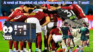 Rapid, ținta ironiilor după 2-7 cu Farul: „În cinstea zilei de 7 mai 1986!”. Cele mai tari glume după umilința suferită de giuleșteni la Ovidiu