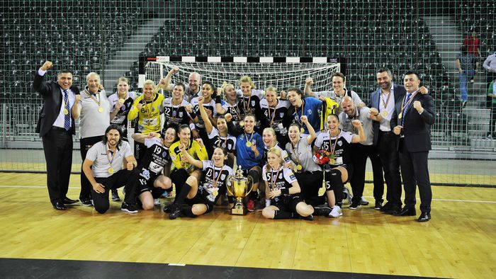 CSM București a realizat tripla istorică Liga Campionilor - Liga Națională - Cupa României