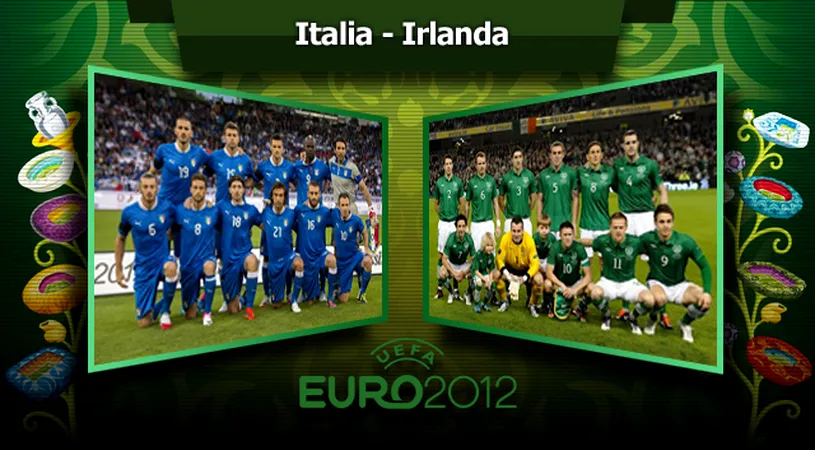 Italia în sferturi:** Italia - Irlanda 2-0! Balotelli a înscris un gol magistral