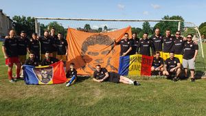 Fanii dinamoviști din PCH au ajuns până în semifinala turneului Eurofanz de la Lvov | GALERIE FOTO