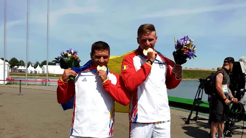 Jocurile Europene de la Minsk. Victorie de Ziua Drapelului: Victor Mihalachi și Cătălin Chirilă, medalie de AUR în proba de canoe dublu – 1000 de metri
