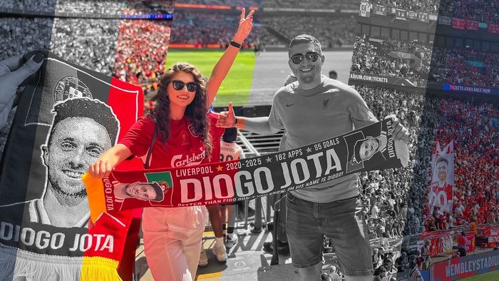Gestul superb al românilor pentru Diogo Jota! Au mers până în Anglia să omagieze legenda lui Liverpool și fac mărturisiri emoționante: „Eu aveam pielea de găină, ea era cu lacrimi în ochi!”. EXCLUSIV