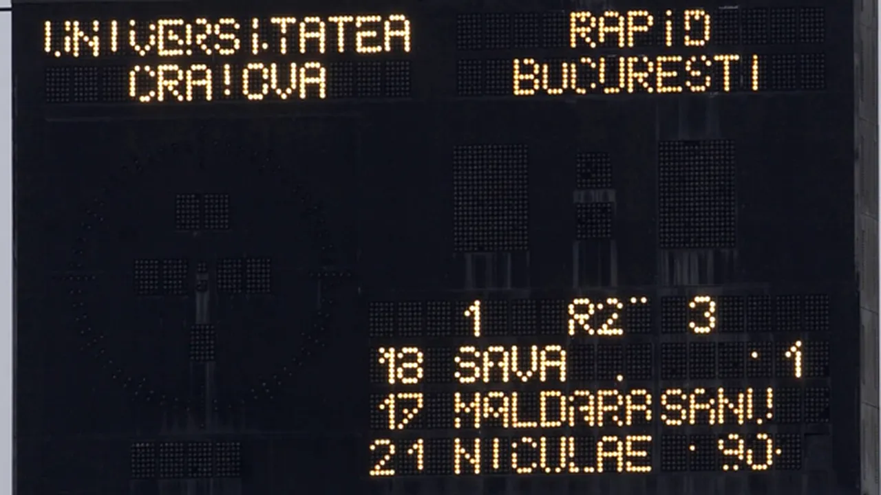 Rapid a câștigat de doar două ori în istorie la Craiova!** Dacă bat, iau titlul