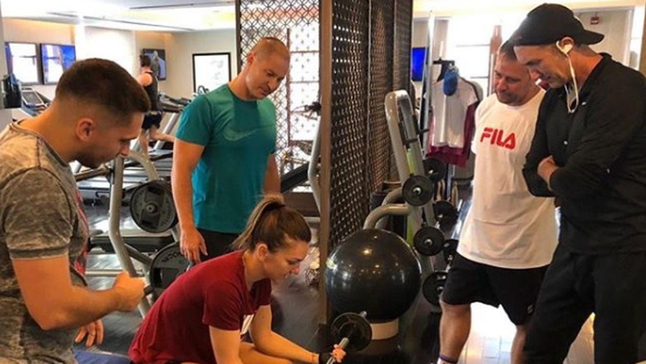 Simona Halep a început pregătirea. Darren Cahill a fost cu ochii pe ea la primul antrenament