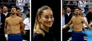 Femeile din primele rânduri au luat-o razna când l-au văzut pe Novak Djokovic dezbrăcat. Au scos telefoanele și l-au filmat pe sârb în timpul unui număr de striptease, pe teren, iar bulgarul Grigor Dimitrov a reacționat pe măsură