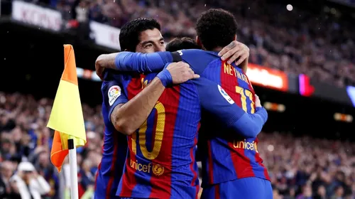 Seară perfectă pentru MSN! Barcelona s-a distrat cu Villarreal și a egalat Realul în clasament. Messi a atins trei borne impresionante