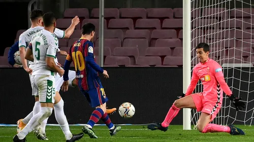 Barcelona – Elche 3-0. Leo Messi a strălucit și a reușit dubla, iar catalanii visează din nou la titlu în La Liga