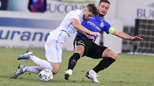 Sergiu Buș a comentat cu umor cea mai controversată fază a meciului FCSB - Viitorul. „Este şi normal să se sprijine undeva şi el, are şi el două mâini, nu?!”