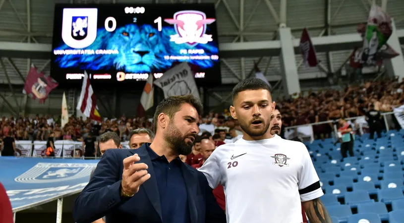 Adi Mutu începe revoluția și dă afară fotbaliști de la Rapid! „Nu vor mai fi aici din vară!”