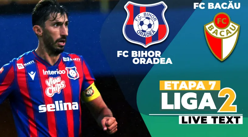 FC Bihor trece și de FC Bacău și simte iar gustul primului loc în Liga 2, tot cel puțin pentru o zi