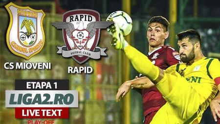 CS Mioveni și Rapid încep și ele play-off-ul cu o remiză. Giuleștenii nu au marcat nici în superioritate numerică și au ajuns la patru jocuri desfășurate în 2020 fără gol dat