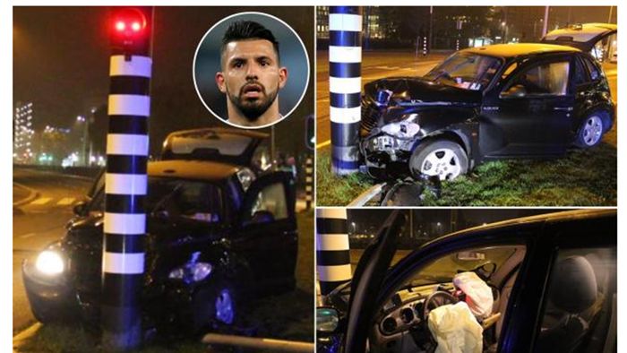 Prima apariție a lui Aguero după accidentul rutier în care a fost implicat: "Am o coastă ruptă, dar mă simt bine." Cât ar putea lipsi de pe teren