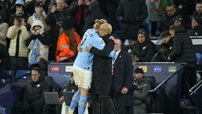 Pep Guardiola, la picioarele lui Erling Haaland după ce a înscris de cinci ori cu Leipzig. „A fost incredibil!” Ce nemulțumire a avut norvegianul după meci