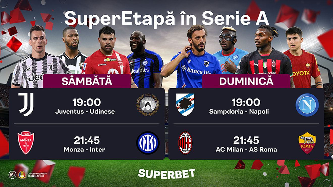 ADVERTORIAL | SuperEtapă în Serie A: Lupta pentru Scudetto s-a redeschis! Vezi oferta completă