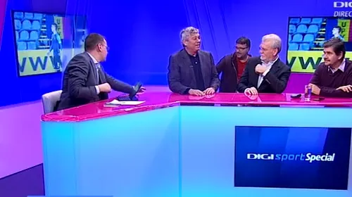 Moment superb în direct la TV: Mircea Lucescu „a dat buzna” peste moderator și cei doi invitați. Scopul istoric al vizitei-fulger a lui „Il Luce”