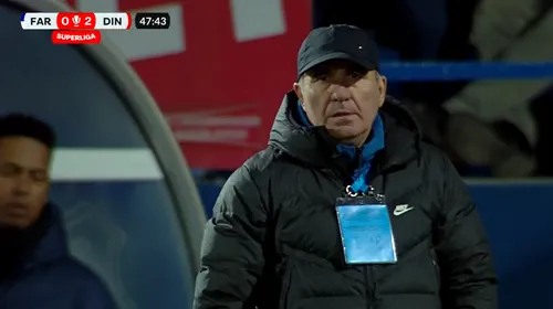 Gică Hagi, reacție disperată după ce Dinamo a marcat pentru 2-0 cu Farul! Gestul „Regelui” a fost surprins de camerele TV