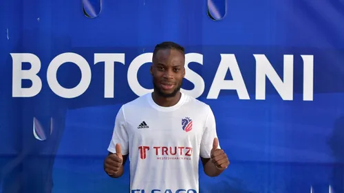 FC Botoșani face transferuri la fiecare 24 de ore! După Kevin Boli a semnat și francezul Yacouba Sylla