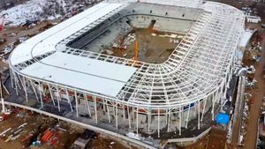 Imagini impresionante de pe stadionul Ghencea, care e aproape finalizat! În ce stadiu sunt arenele Giulești și Arcul de Triumf | VIDEO