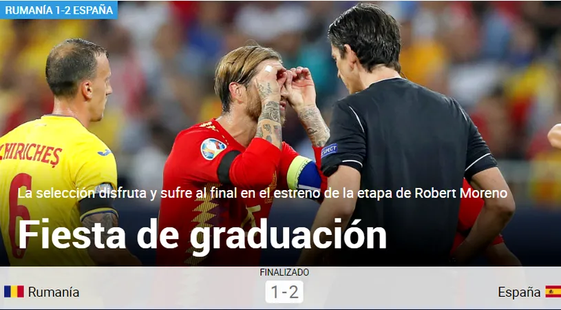 Marca, cea mai dură reacție după ce Spania a învins România! Ce scrie presa iberică: 