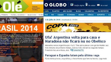 Brazilienii răspund ironiilor: "Ce bine, Maradona rămâne cu hainele pe el"** Carlos Tevez: "Este o mare durere"