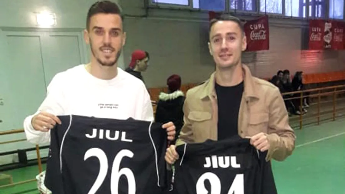 Răzvan Oaidă și Vlad Tudorache** s-au întors la Petroșani pentru a bucura juniorii de la Școala de Fotbal Jiul