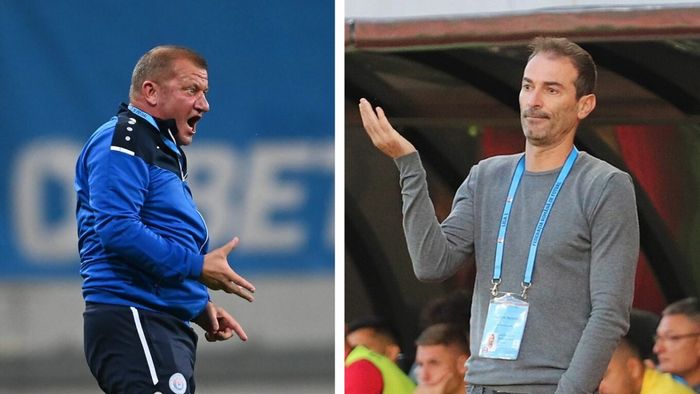 Oțelul - FC Hermannstadt 1-1, în runda a 14-a din Superliga. Au dat-o la pace la Galați: a 10-a remiză pentru Dorinel Munteanu și a 8-a pentru Marius Măldărășanu