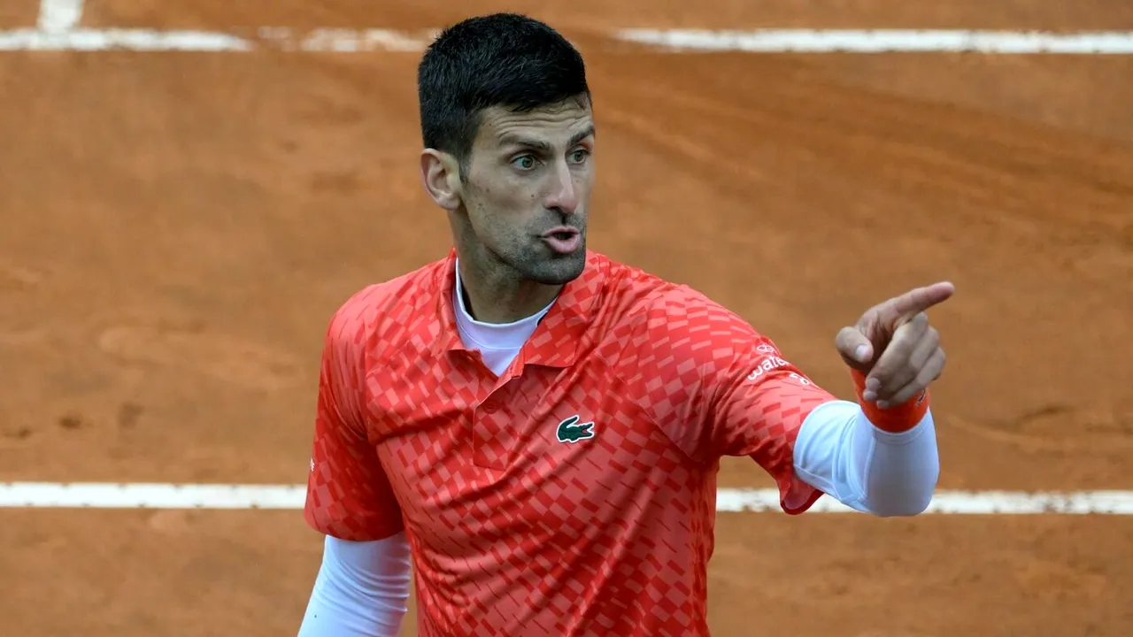 Novak Djokovic și-a ieșit din minți și a fost eliminat de la Roma! Sârbul a izbucnit în timpul meciului: „Joci teatru sau ce?” | VIDEO