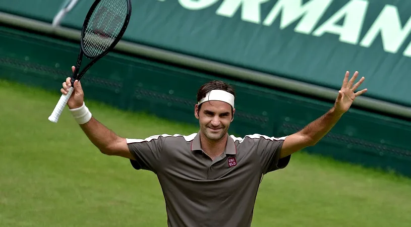 Roger Federer, la un pas de al 10-lea titlu la Halle! Pe cine va întâlni elvețianul în finala din Germania